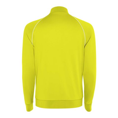 Sudadera de hombre Valier con cremallera completa Fluor Yellow | S