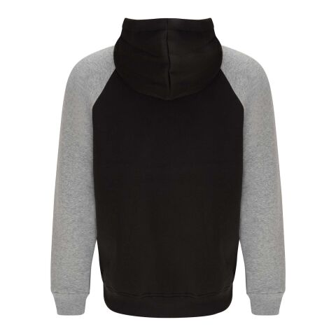 Sudadera con capucha bicolor unisex &quot;Badet&quot; Estándar | Negro intenso-Gris Mezcla | M | sin montaje de publicidad | no disponible | no disponible | no disponible
