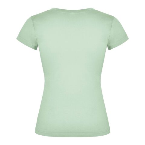 Camiseta de cuello de pico de manga corta para mujer "Victoria" Estándar | Mist Green | L | sin montaje de publicidad | no disponible | no disponible | no disponible