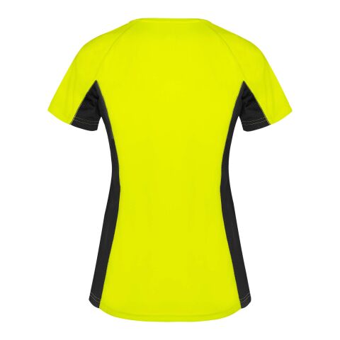 Camiseta deportiva de manga corta para mujer &quot;Shanghai&quot; Estándar | Fluor Yellow-Negro intenso | roly-L | sin montaje de publicidad | no disponible | no disponible | no disponible