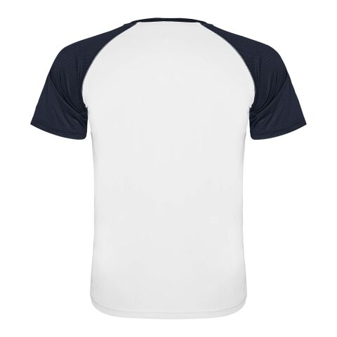 Camiseta deportiva de manga corta unisex &quot;Indianapolis&quot; Estándar | Blanco-Navy Blue | roly-M | sin montaje de publicidad | no disponible | no disponible | no disponible