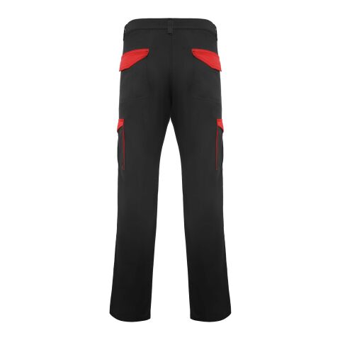 Pantalones de trabajo de 250&nbsp;g/m2 "Trooper" Estándar | Negro intenso-Rojo | 58 | sin montaje de publicidad | no disponible | no disponible | no disponible