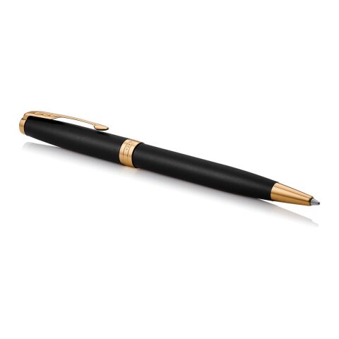 Bolígrafo Parker Sonnet, negro mate con acabados en paladio. dorado