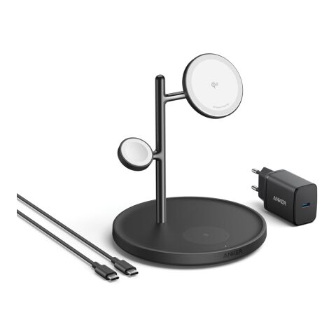 Soporte de carga inalámbrica Anker MagGo (soporte 3 en 1) negro