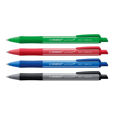 STABILO pointball colorful bolígrafo verde | sin montaje de publicidad