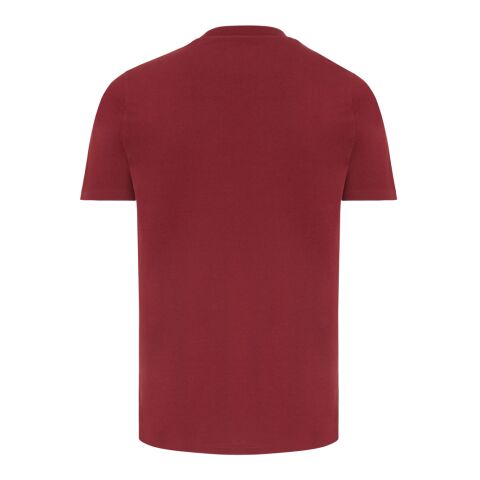 Camiseta Iqoniq Brett de algodón reciclado rojo burdeos | L | sin montaje de publicidad | no disponible | no disponible | no disponible