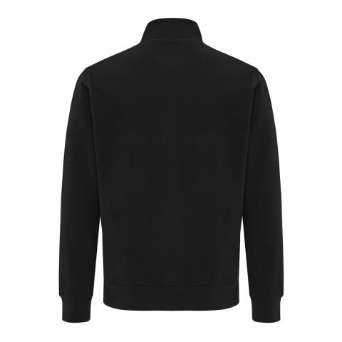 Suéter con cremallera de algodón reciclado Elgon negro | M | sin montaje de publicidad | no disponible | no disponible | no disponible