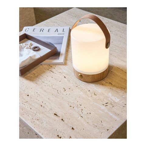 Linterna VINGA Narni RCS de ABS reciclado marron-blanco | sin montaje de publicidad | no disponible | no disponible