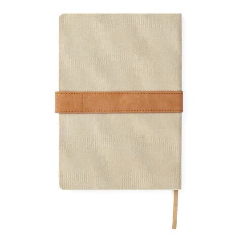 Libreta VINGA Bosler de lona reciclado RCS marron | sin montaje de publicidad | no disponible | no disponible