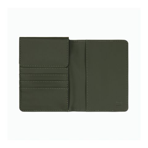 Funda para pasaporte RFID VINGA Baltimore RCS de poliéster verde | sin montaje de publicidad | no disponible | no disponible