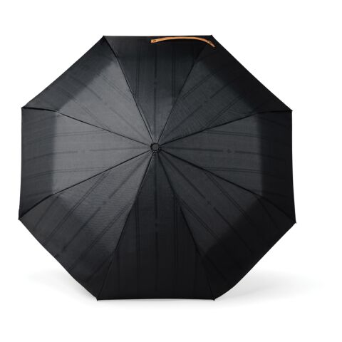 Paraguas plegable VINGA Bosler AWARE™ pet reciclado 21&quot; negro | sin montaje de publicidad | no disponible | no disponible