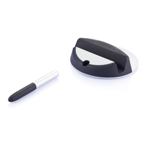 Stand Chef para tablet con bolígrafo táctil negro-plata | sin montaje de publicidad | no disponible | no disponible | no disponible