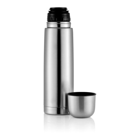 Termo de acero inoxidable plata | sin montaje de publicidad | no disponible | no disponible