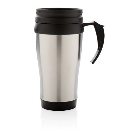 Taza acero inoxidable plata | sin montaje de publicidad | no disponible | no disponible | no disponible