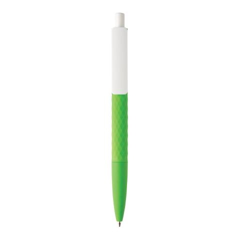 Bolígrafo suave X3 verde-blanco | sin montaje de publicidad | no disponible | no disponible