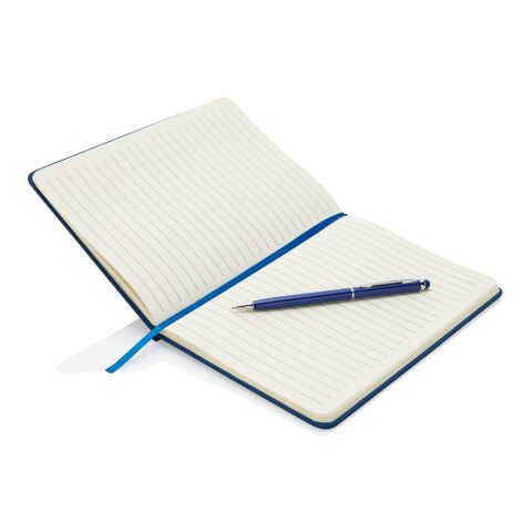 Libreta A5 Deluxe con bolígrafo azul marino | sin montaje de publicidad | no disponible | no disponible | no disponible