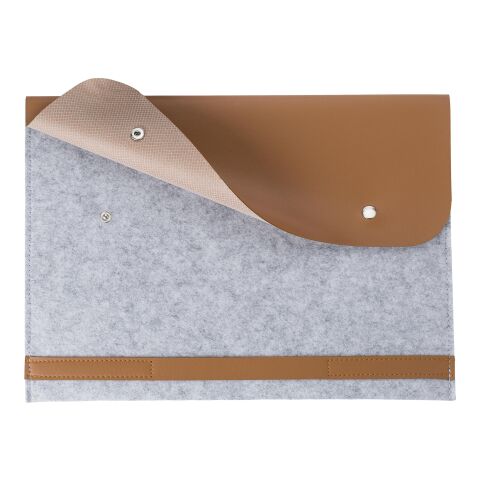 Funda para pc de fieltro RPET Jonathan gris | sin montaje de publicidad | no disponible | no disponible