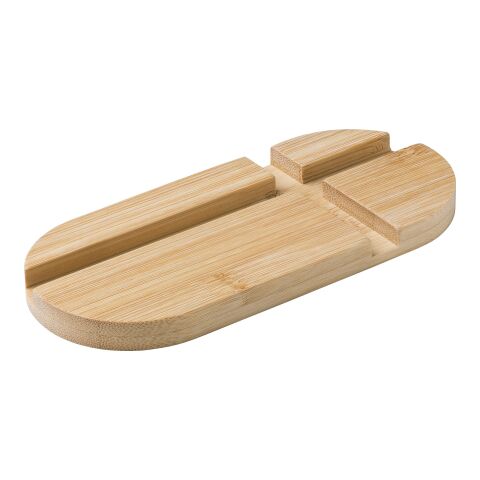 Soporte para tf y tablet de bambú Eamon marrón | sin montaje de publicidad | no disponible | no disponible