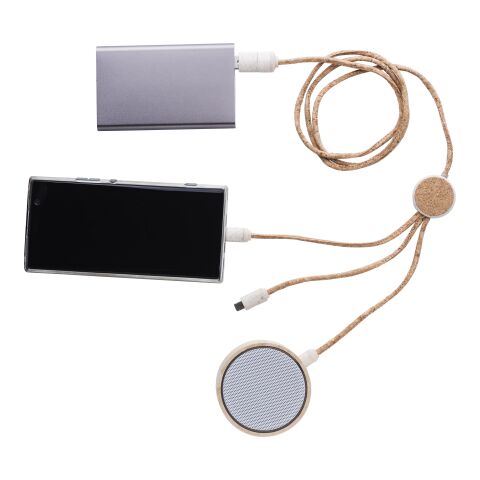 Set de cables de corcho Gemma marrón | sin montaje de publicidad | no disponible | no disponible