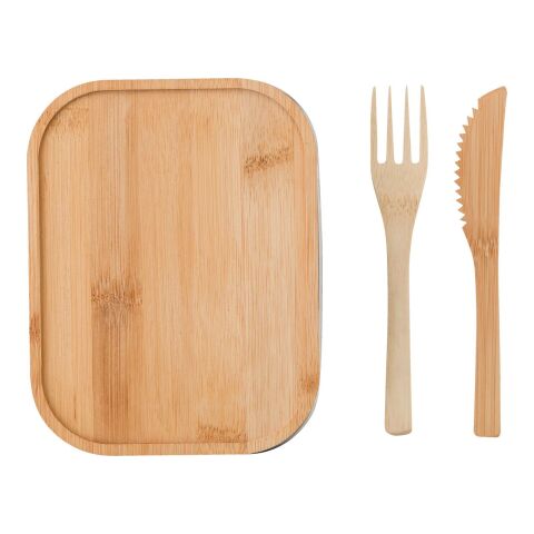 Fiambrera de acero inoxidable Esme marrón | sin montaje de publicidad | no disponible | no disponible