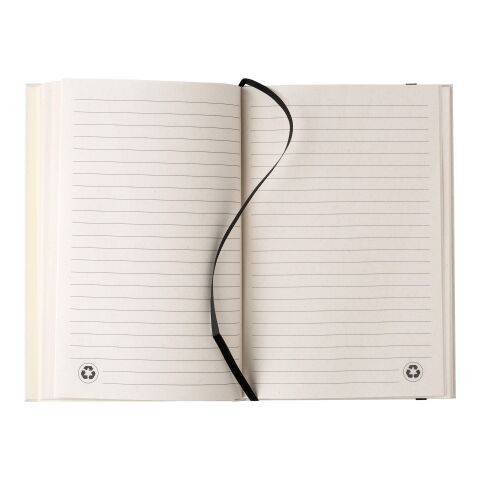 Cuaderno de cartón de leche reciclado Hudson negro/ blanco | sin montaje de publicidad | no disponible | no disponible