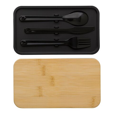 Fiambrera de PP Maxton negro | sin montaje de publicidad | no disponible | no disponible