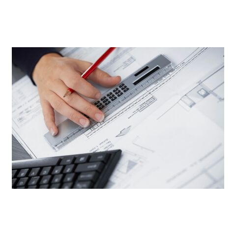 Regla de plástico plata | sin montaje de publicidad | no disponible | no disponible