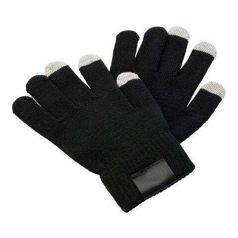 Guantes aptos para pantallas táctiles negro | sin montaje de publicidad | no disponible | no disponible