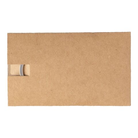 Llavero de zinc y bambú Bernd marrón | sin montaje de publicidad | no disponible | no disponible