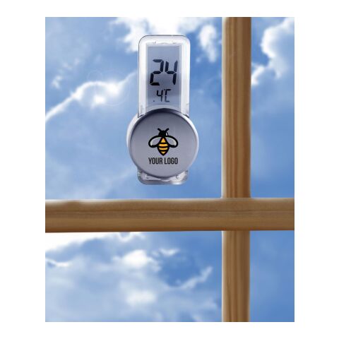 Termómetro de plástico plata | sin montaje de publicidad | no disponible | no disponible