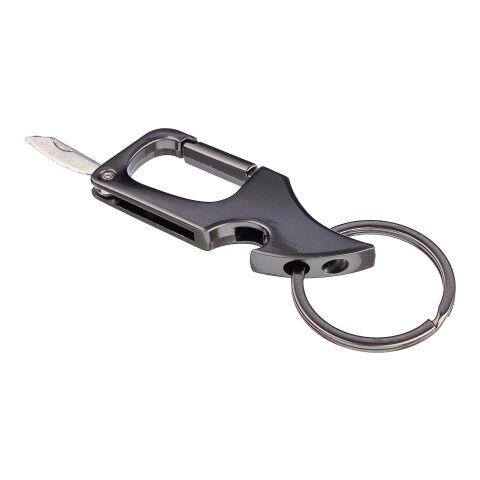 Llavero multiherramientas de metal con mosquetón Bella gris | sin montaje de publicidad | no disponible | no disponible