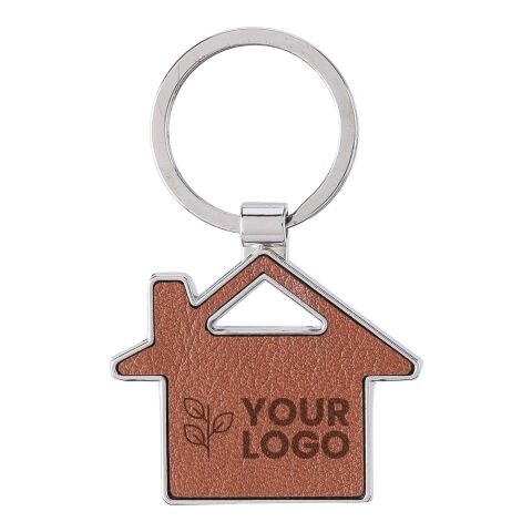 Llavero de cuero reciclado Jim marrón | sin montaje de publicidad | no disponible | no disponible