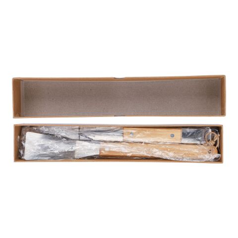 Set de bbq. de acero inox. Kaitlyn marrón | sin montaje de publicidad | no disponible | no disponible