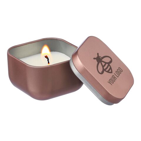 Tarro de metal con vela Laurie plata | sin montaje de publicidad | no disponible | no disponible