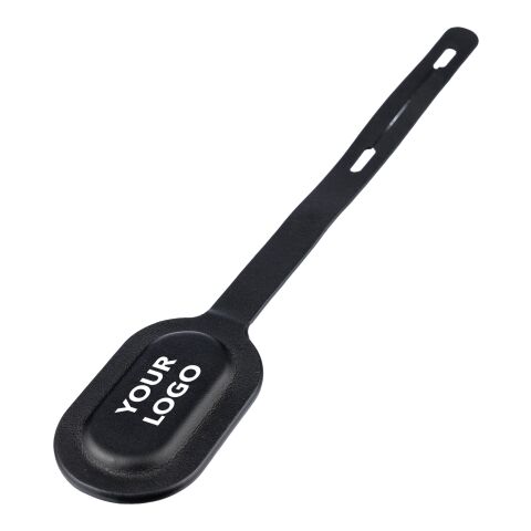 Etiqueta de equipaje de PU reciclado Kaia negro | sin montaje de publicidad | no disponible | no disponible