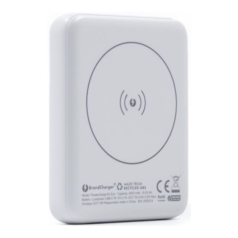 Power Bank inalámbrico BrandCharger Powercharge Air blanco | sin montaje de publicidad | no disponible | no disponible
