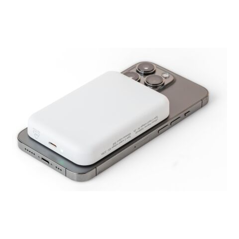 Power Bank de ABS reciclado Miren blanco | sin montaje de publicidad | no disponible | no disponible