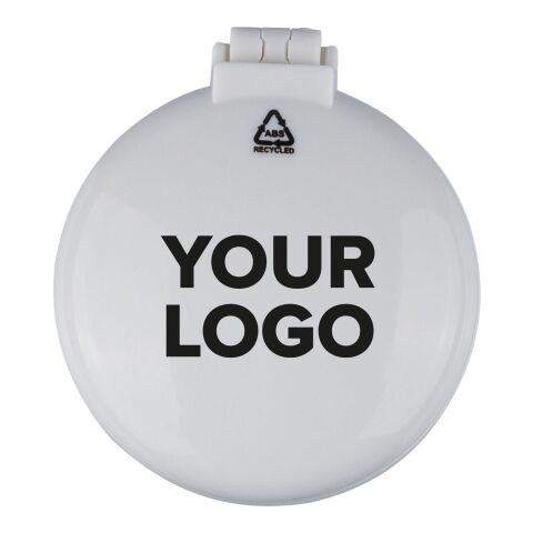 Cepillo y espejito de ABS reciclado Eloi blanco | sin montaje de publicidad