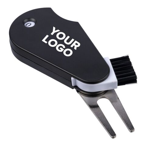 Herramienta multiusos para golf de ABS reciclado Suki negro | sin montaje de publicidad