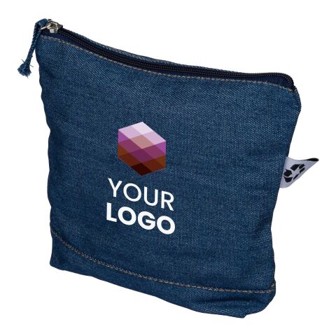 Neceser de denim reciclado Orin azul | sin montaje de publicidad