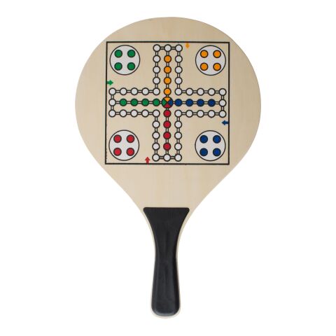 Set de palas de madera y pelota Colby negro | sin montaje de publicidad | no disponible | no disponible