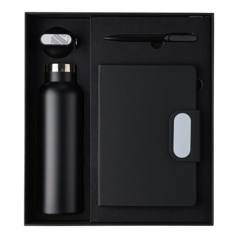 Set de regalo en caja de cartón Erren negro | sin montaje de publicidad | no disponible | no disponible