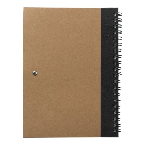 Libreta de cartón reciclado Stella negro | sin montaje de publicidad | no disponible | no disponible