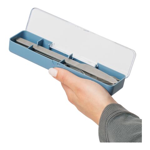 Set de cubiertos Brisio | 3 pzs azul