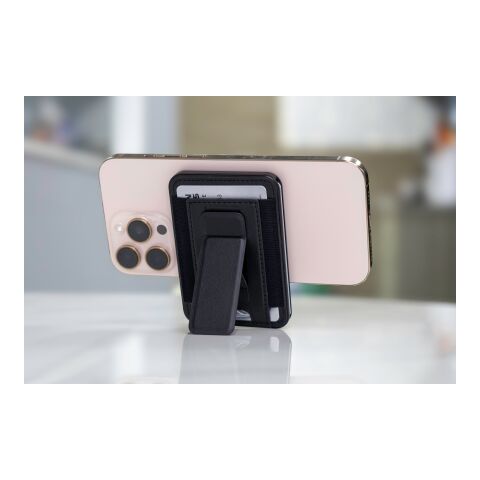Tarjetero BrandCharger Wally Stand Pro | Reciclado negro