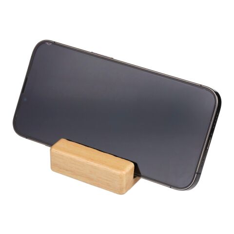 Soporte para móvil Nyla | Madera reciclada marrón
