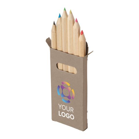 6 lápices de color gris
