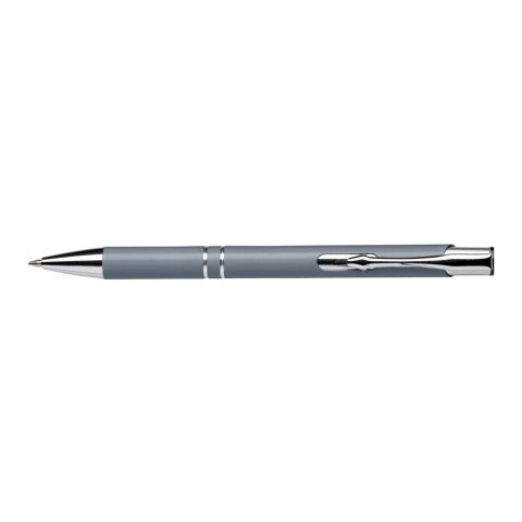 Bolígrafo con pulsador. Tinta azul gris