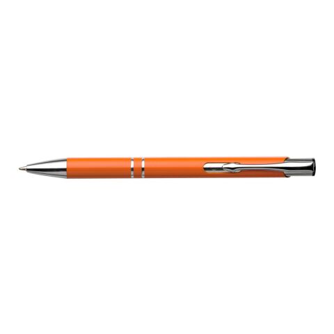 Bolígrafo con pulsador. Tinta azul naranja