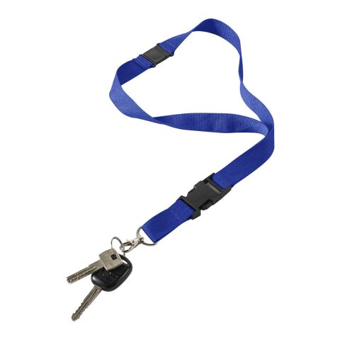 Lanyard fabricado azul cobalto
